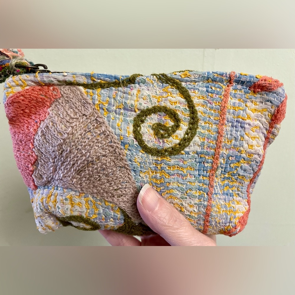 Kantha Suzani Pouch Bag Handmade from India